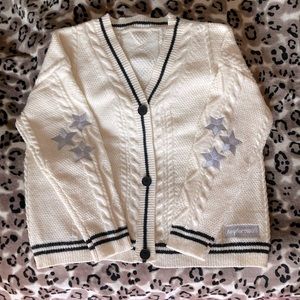 Taylor swift star patch elbow cardigan